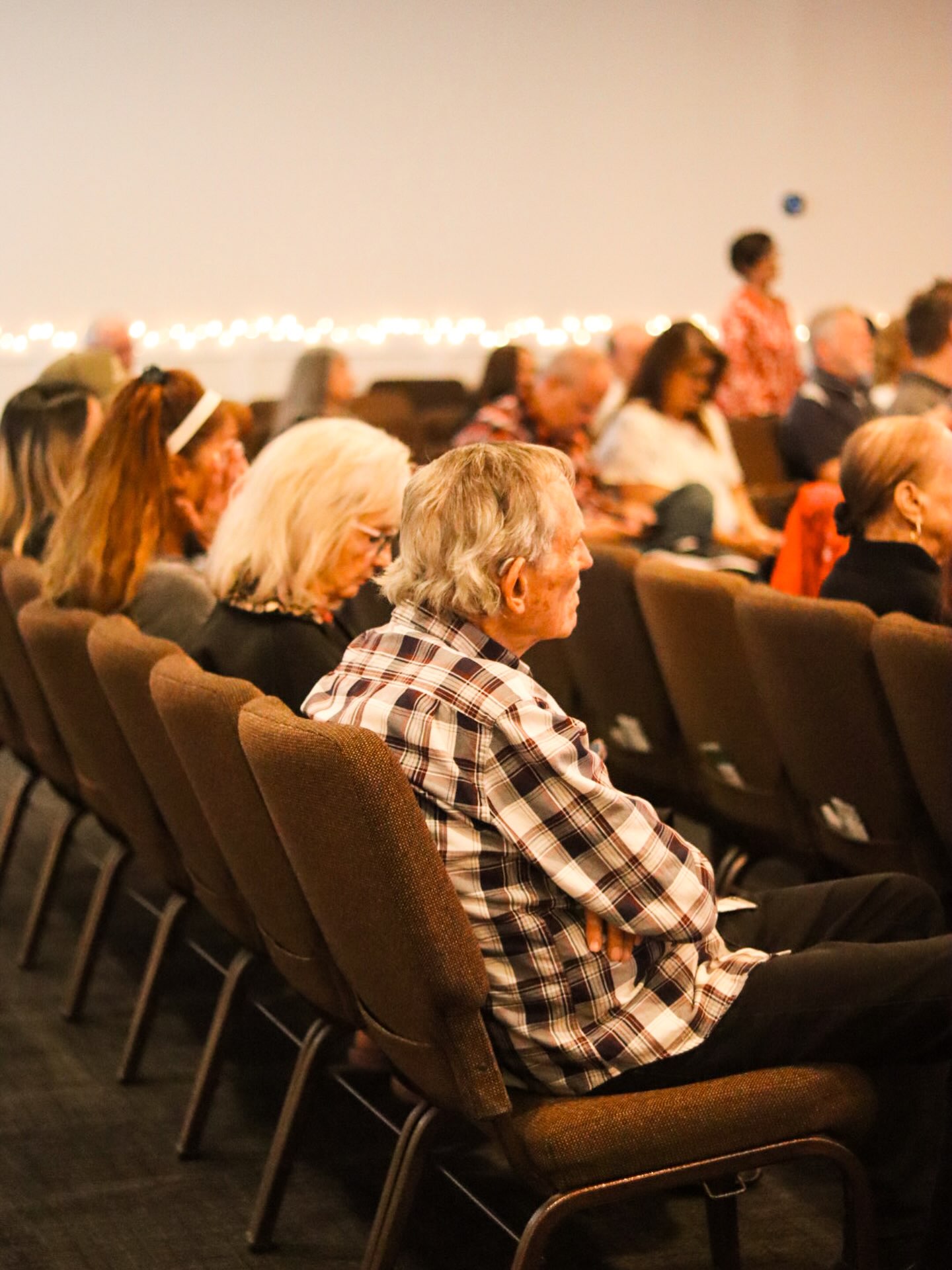 Congregation during a midweek evening service at Fountain of Life