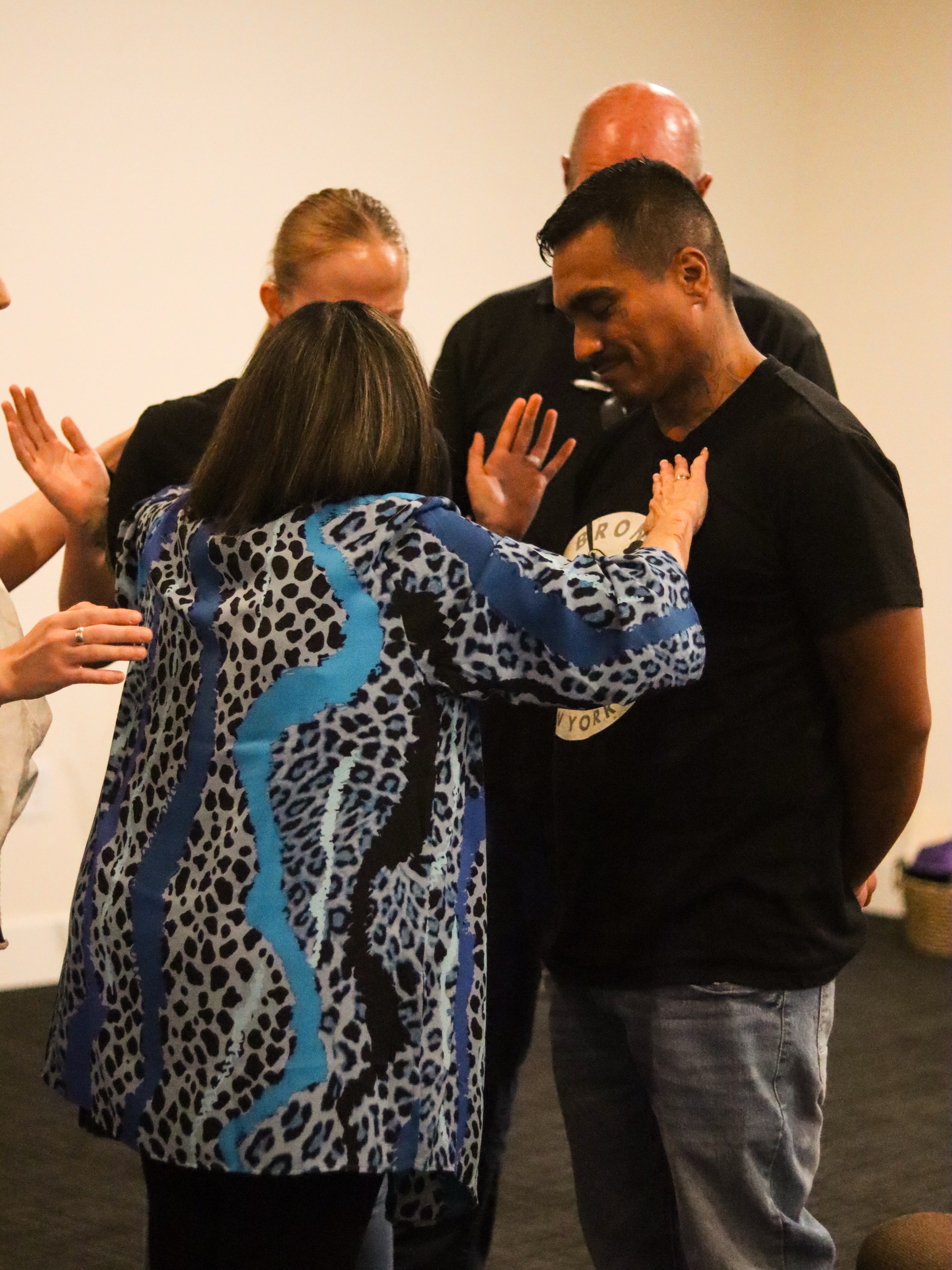 Prayer ministry at Fountain of Life